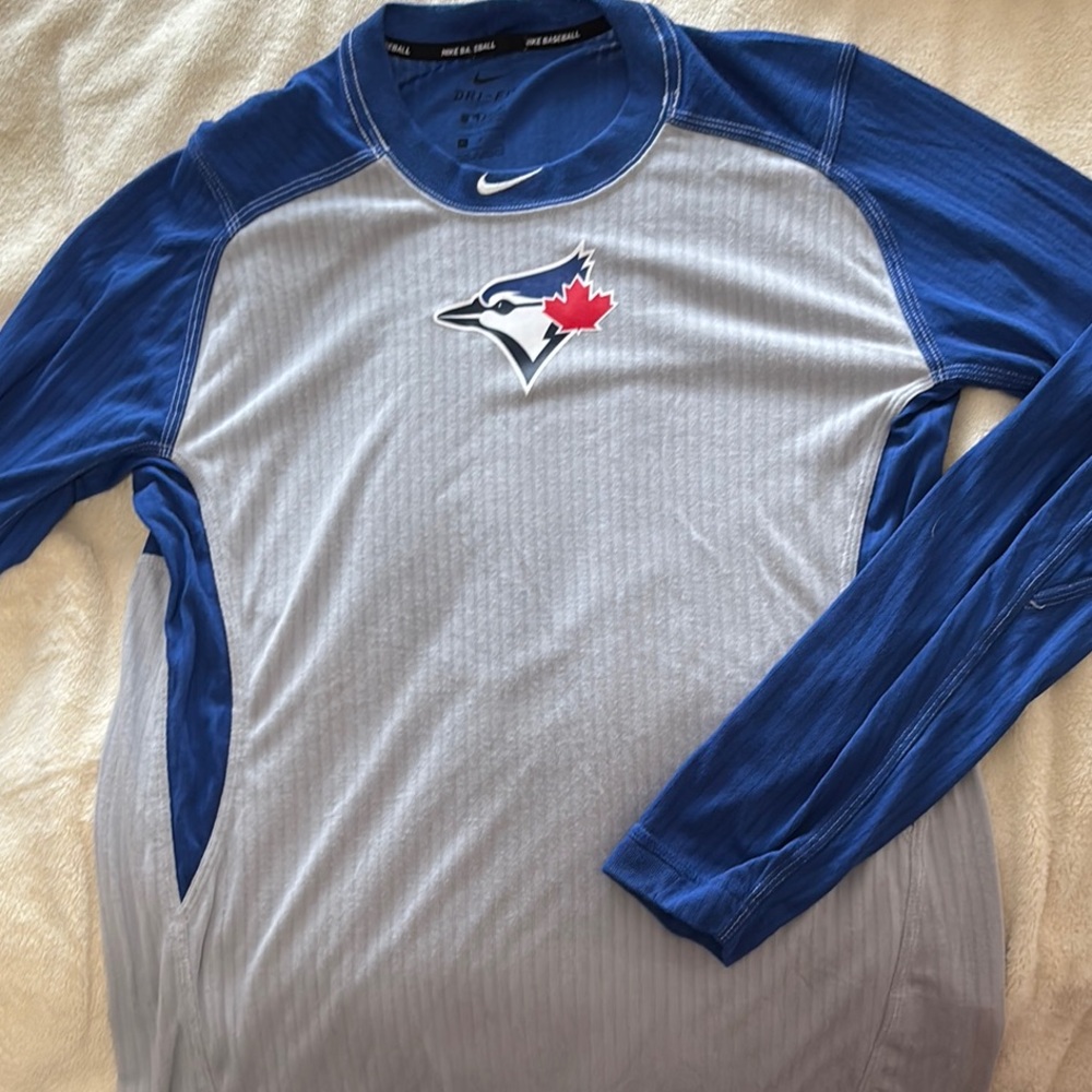 Men’s Nike Baseball Toronto Blue Jays Dri-Fit Long Sleeve Shirt